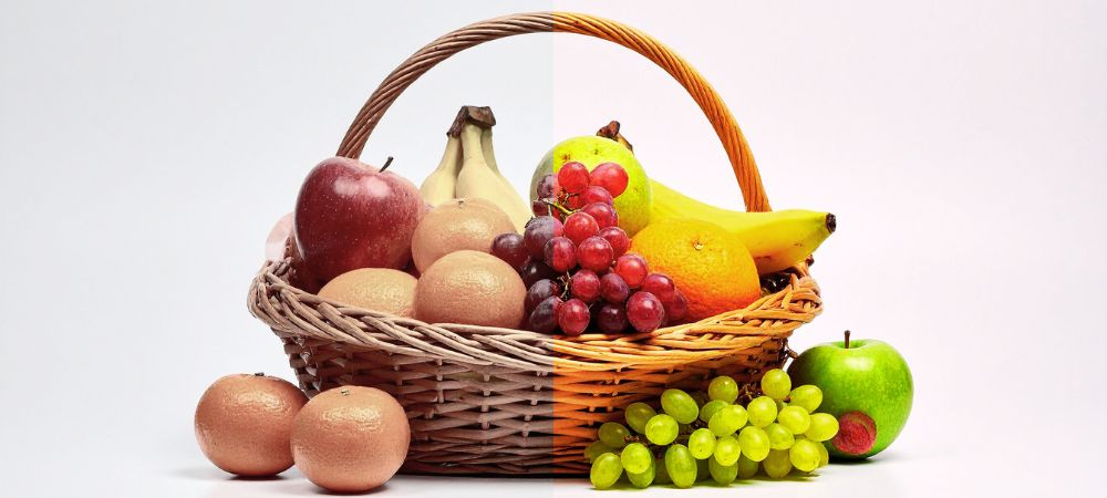 Een vergelijken van CRI met een fruitmand.