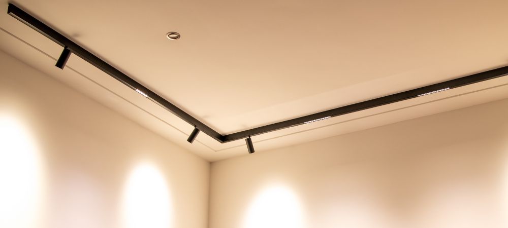 Magneet railverlichting in de keuken.