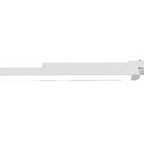 Witte lineaire LED-balk (3-fase) met eindkap en montagebeugel, 65 cm