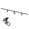 Focus III 200 cm 3 spots GU10 Éclairage sur rail noir