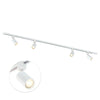 Focus III 200cm 4 spots GU10 Railverlichting Wit