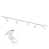 Focus III 200cm 5 Spots GU10 Railverlichting Wit