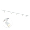 Focus III 300cm 5 Spots I GU10 Railverlichting Wit