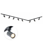 Focus III 400cm 8 Spots L-vorm GU10 Railverlichting Zwart