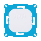 ION Zigbee-dimmer 200 W met witte ronde afdekking, achterkant