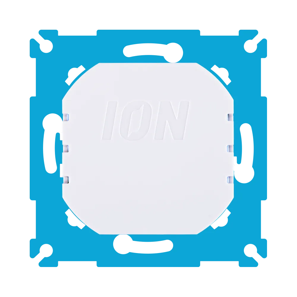 Witte ronde montagebasis met blauwe rand van de LED-dimmermodule