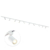 Focus III 500cm 10 Spots GU10 Railverlichting Wit