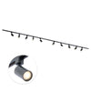 Focus III 500cm 10 Spots GU10 Railverlichting Zwart