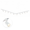 Focus III 600cm 10 spots L-vorm GU10 Éclairage sur rail Blanc
