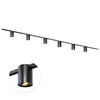 Track lighting set 400cm 6 Viror Orbit spotlights GU10 Black