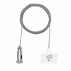 Suspension kit for 1-circuit track lighting | White, 2m, Adjustable Length