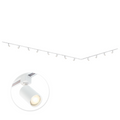 Focus III 800cm 12 spots L-vorm GU10 Éclairage sur rail Blanc