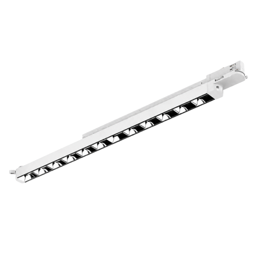 3-fase LED lineaire reflector met witte behuizing, 65 cm, rij van meerdere LED’s
