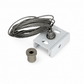 Pendelset montagedeel met gevlochten kabel en bevestigingshuls voor 3-fase rail