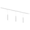 Focus III 200cm 3 Pendant Lights GU10 Track Lighting White