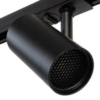 Zwarte Mesh spotkop met honingraatgrille voor gerichte lichtbundel