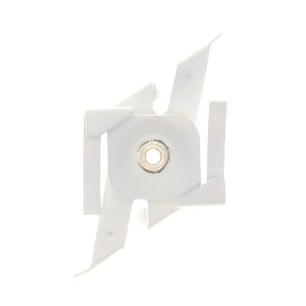 Witte pendelclip voor 3-fase rail met ronde schroefopening