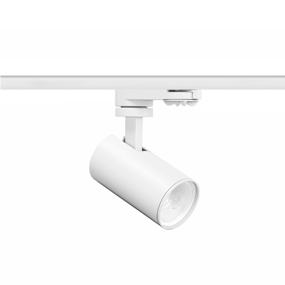 Witte railspot LED met verstelbare spotkop