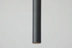 Focus III 200cm 3 Spots en 2 Hanglampen GU10 Railverlichting Zwart