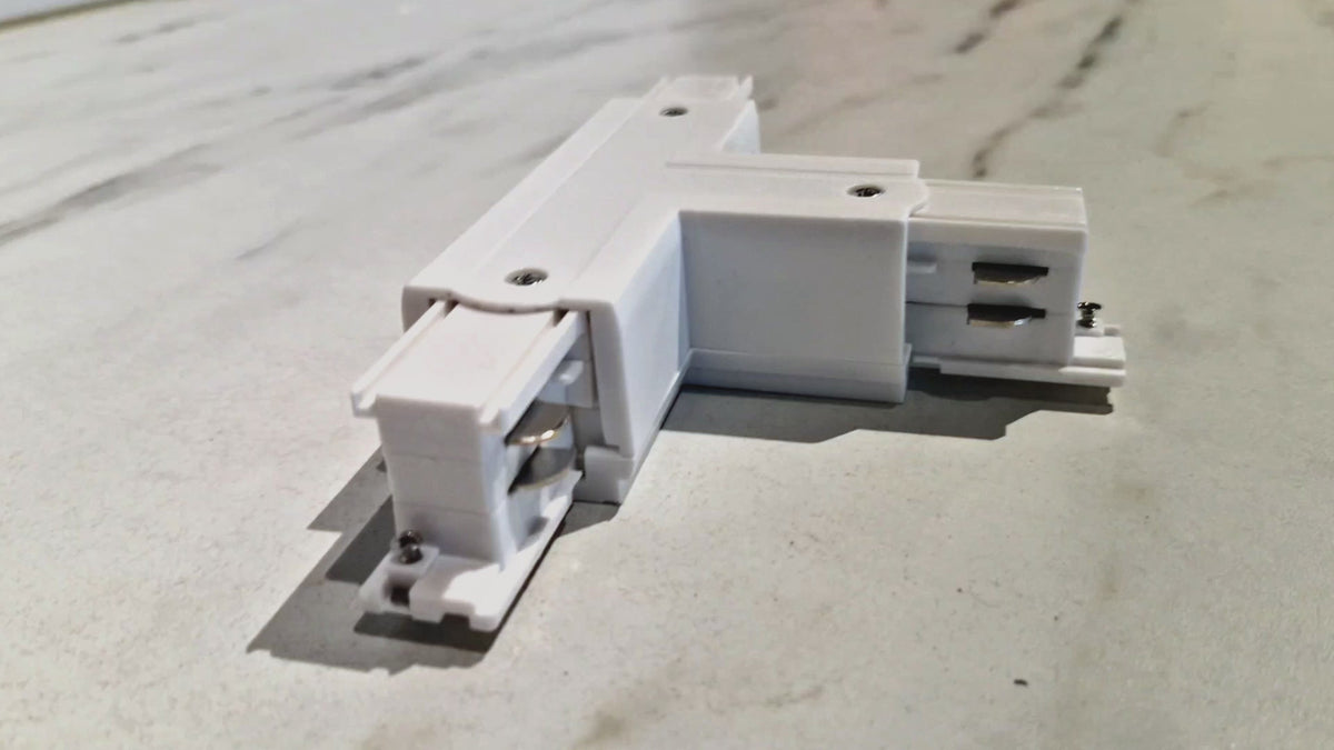 T-koppelstuk 3-fase - Extern - Links - Wit