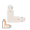 L-connector 3-circuit - Internal - Right - White